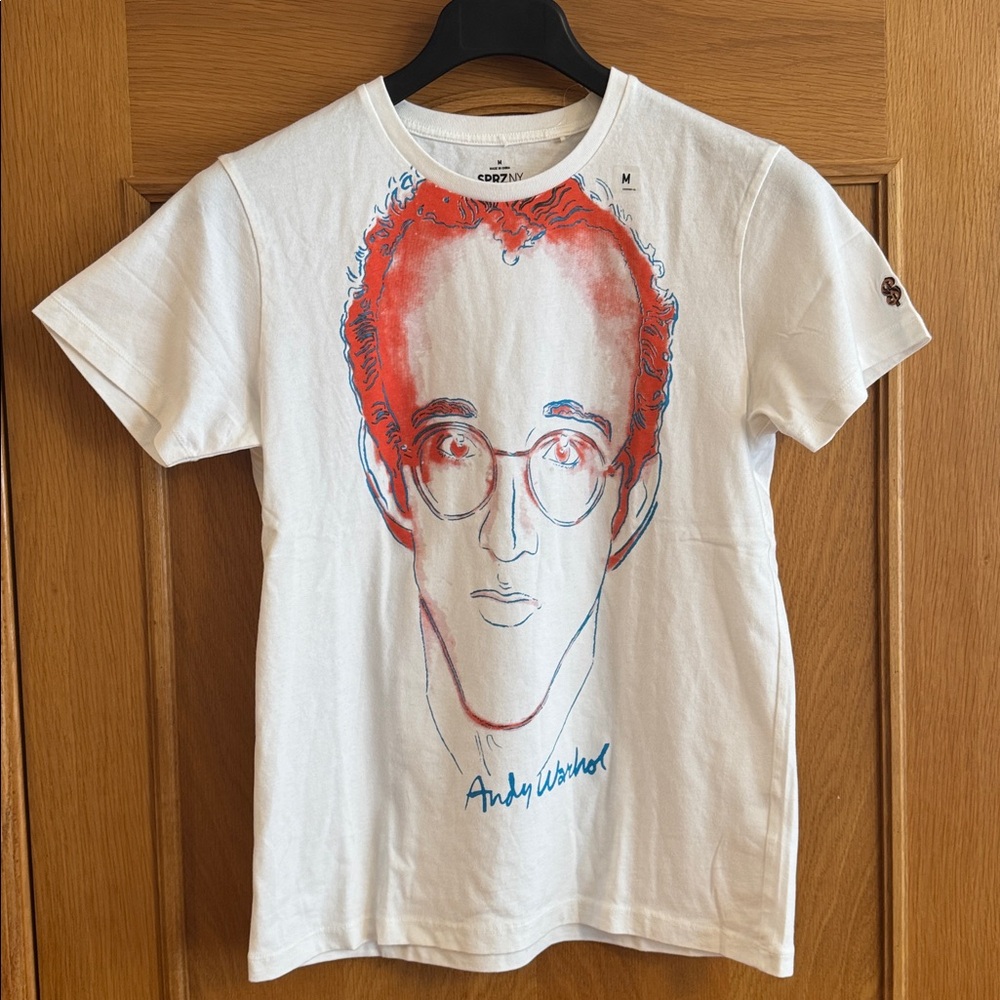 NWOT UNIQLO SPRZ NY ANDY WARHOL Portrait of Keith Haring T-shirt Size M
